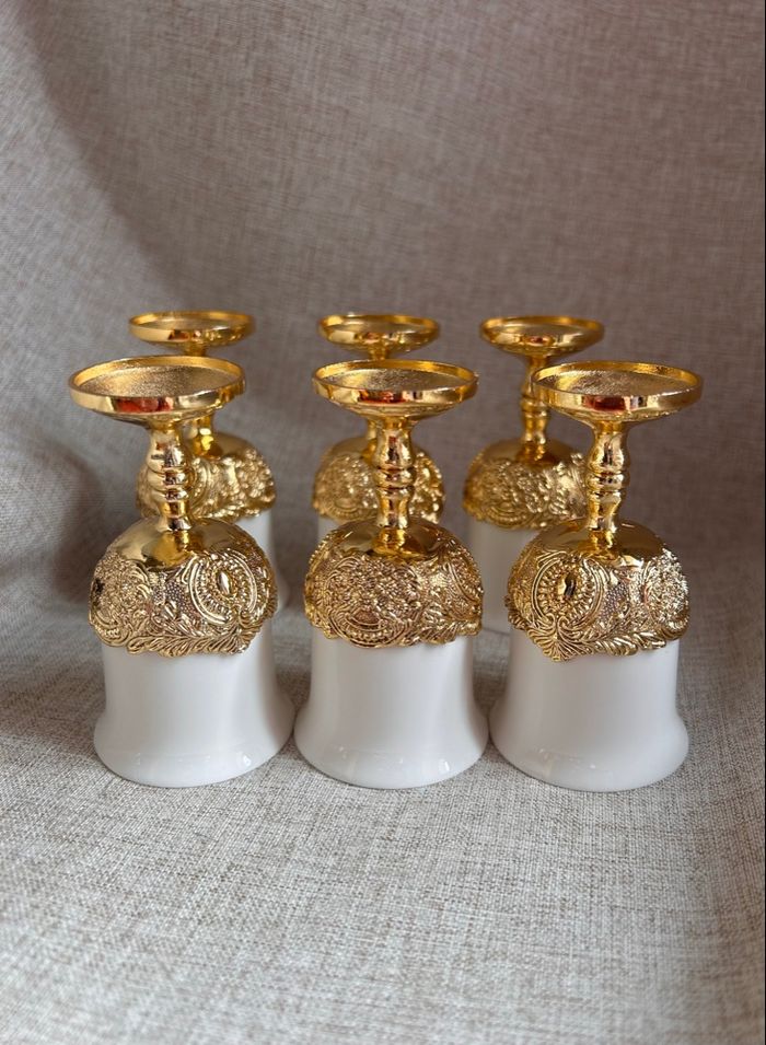🌟 Lot de 6 Coquetiers d'Exception - Style Baroque & Chic 🌟 - photo numéro 1