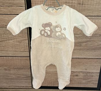 Pyjama une pièce 1 mois Gémo
