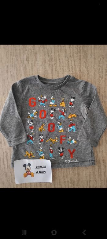 Tee shirt manches longues 6 mois