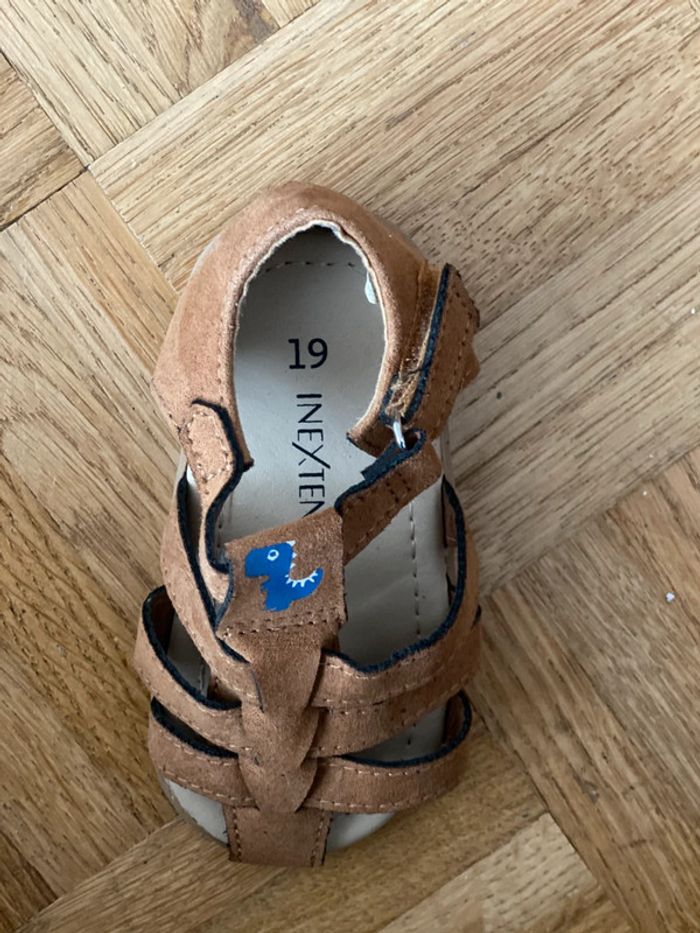 Sandales Cuir T19 TBE comme neuves - photo numéro 6