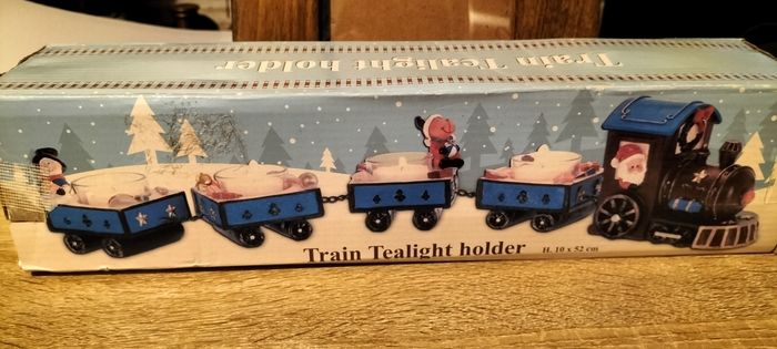 Train porte bougies de Noël - photo numéro 2