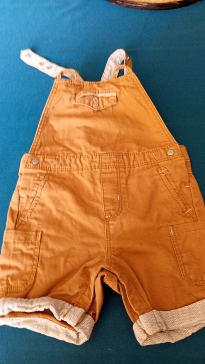 Salopette courte obaibi 12 mois garçon - photo numéro 2