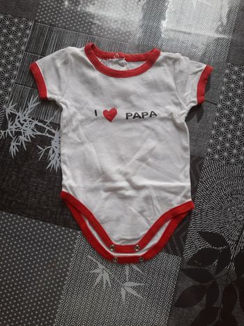 Body I love Papa 6 mois