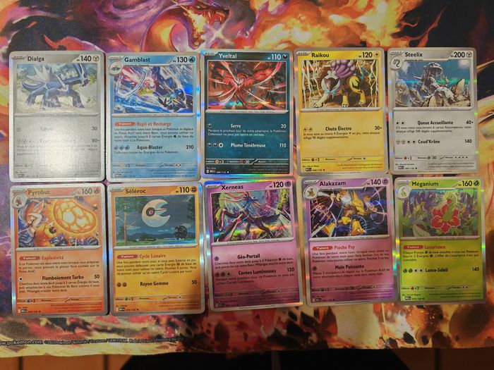 Lot de 158 Cartes Méga Évolution 50 reverses 10 holo 98 communes sans double - photo numéro 4