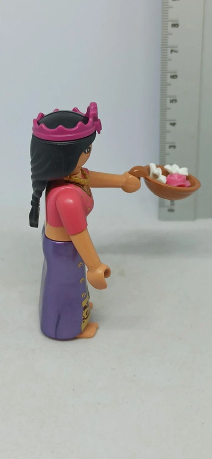Femme princesse indienne avec fleurs playmobil - photo numéro 2