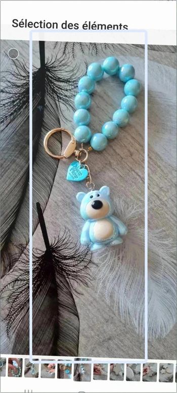 Porte clef nounours  3D