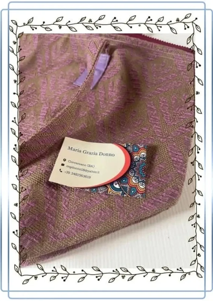 Sac à main mgd fatto amano, très bon état, rose et beige 52x32cm - photo numéro 5