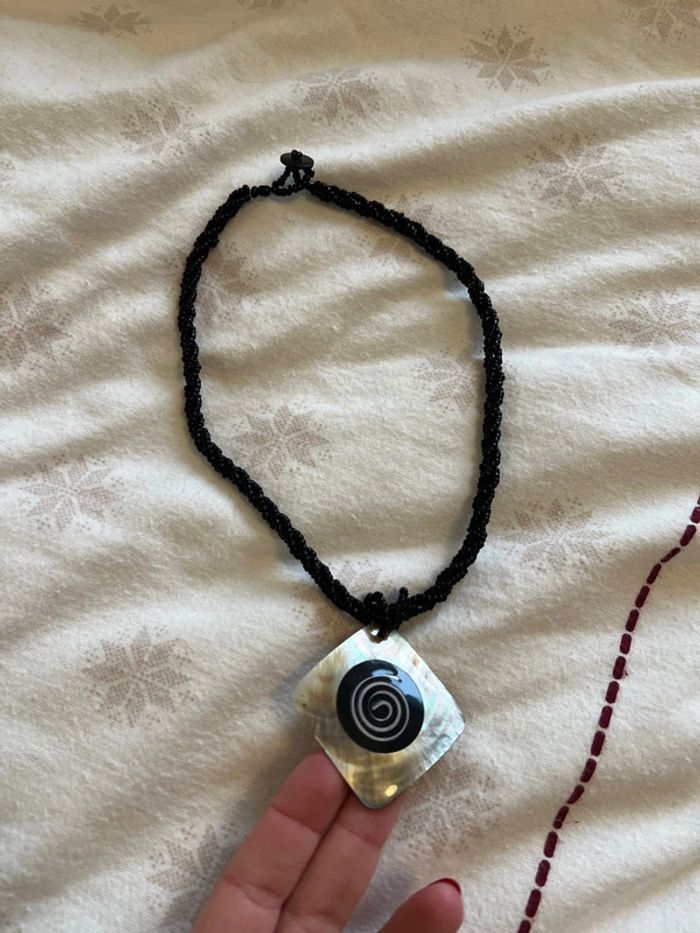 Collier perles et nacre