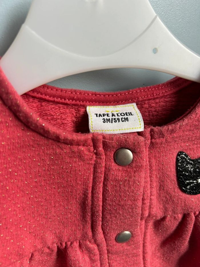 Ensemble bébé fille tunique et legging , 3 mois - photo numéro 3