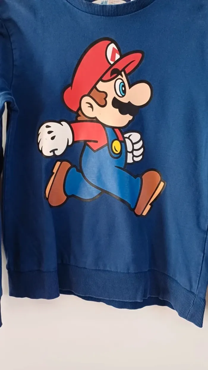 Pull sweat-shirt Mario H&M 14 ans - photo numéro 2