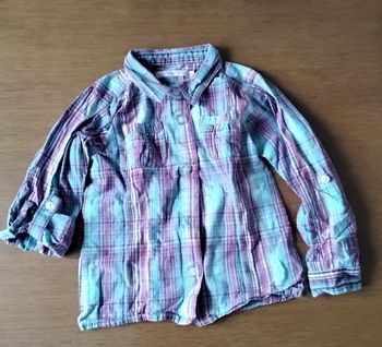 Chemise  manches  longues  ou  3/4 ,multicolore, à rayures  ,boutons  ,Gemo  Kids  ,4 ans 