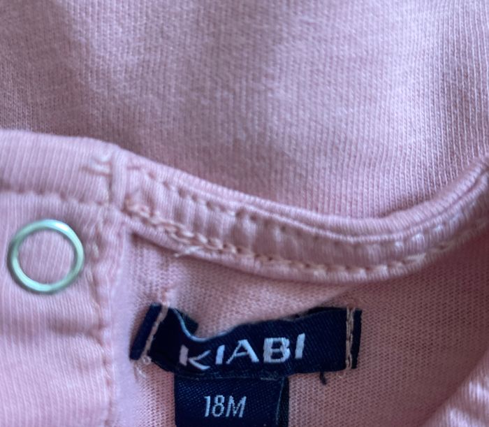 T-shirt manches longues bébé fille coeur pailleté 18 mois - photo numéro 4