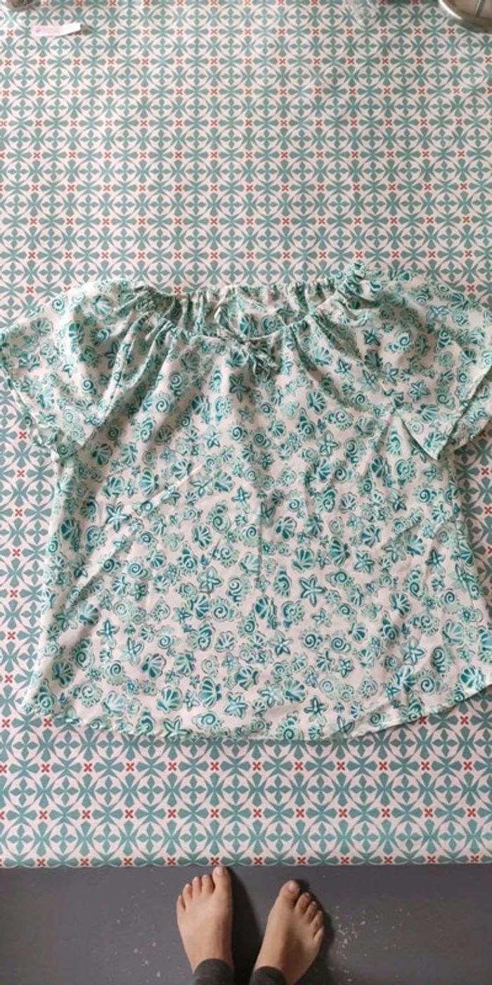 Chemise top fleuri 10 ans