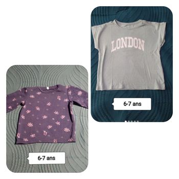 Lot vêtements fille 6-7 ans