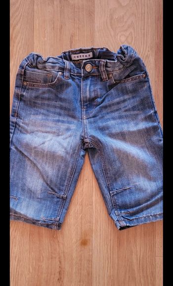 Short jean CREEKS taille 6 ans coloris bleu