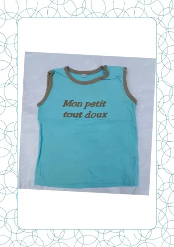 Tee shirt sans manche 6 mois