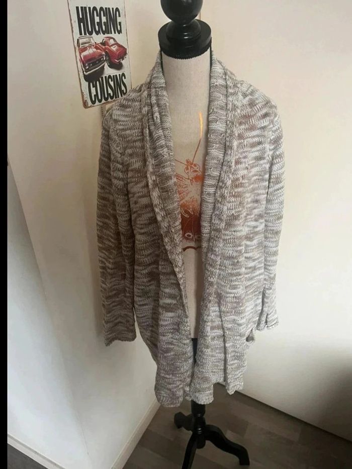 Très beau gilet à double col taille 42 / 44