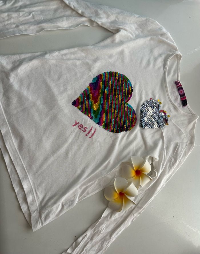 T-shirt Desigual taille 9/10 ans - photo numéro 7