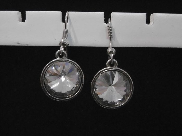 boucle d'oreille imitation diamant - photo numéro 3