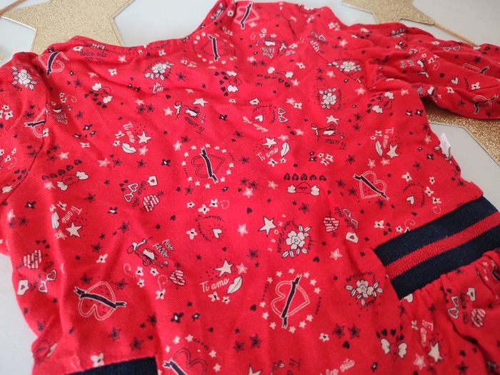 Robe rouge à motifs 18 mois IKKS - photo numéro 4