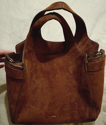 Sac suédine marron parfois 