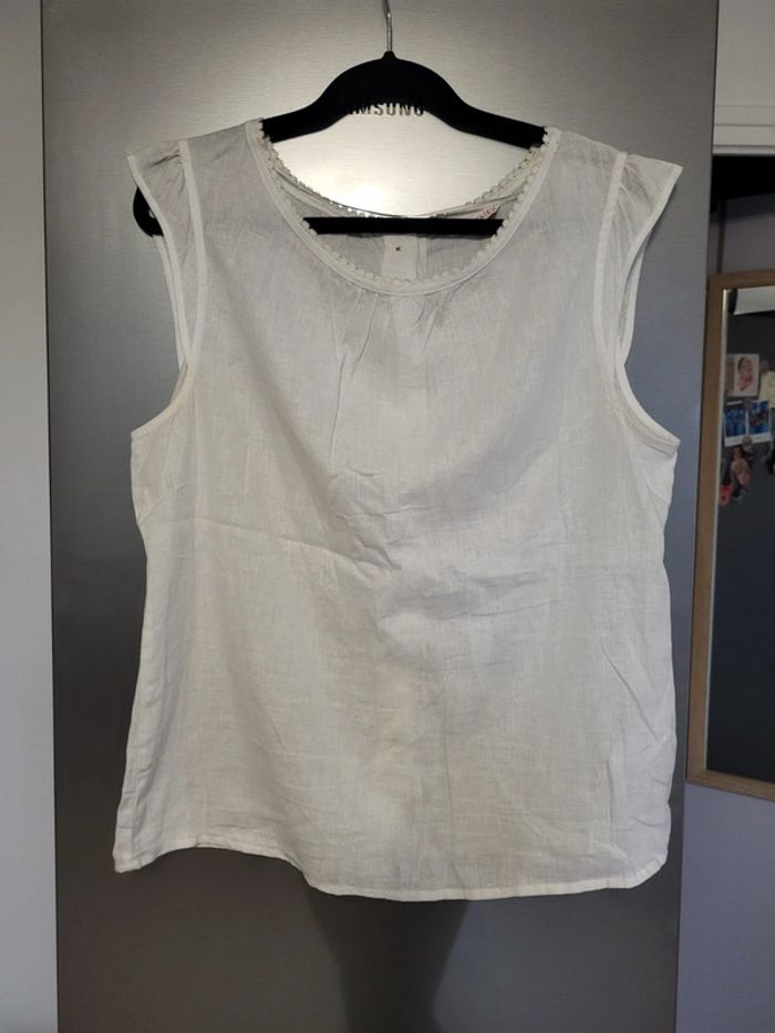 Haut camaieu blanc