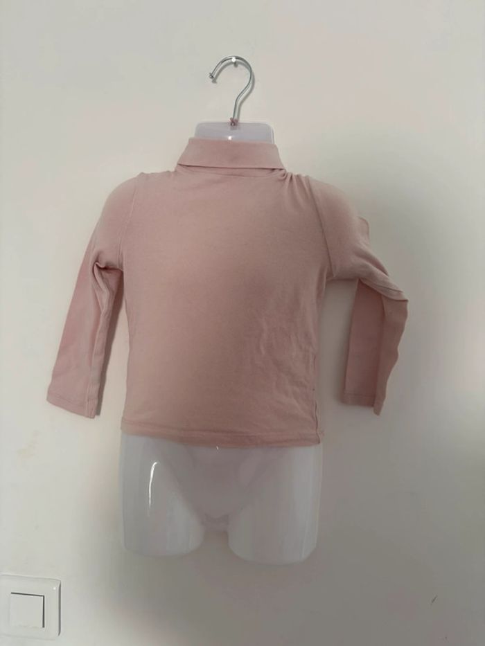 Pull col roulé rose pâle Kiabi - Taille 3 ans (90/97 cm)