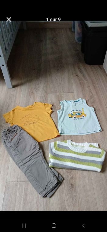 Lot de vêtements garçon 9 mois