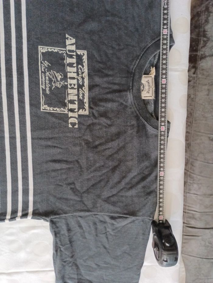 Tee shirt manches courtes marinière femme La Sweaterie Comptoir des cotons taille XL rétro vintage - photo numéro 8