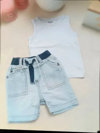 Ensemble débardeur et bermuda Orchestra garçon 6 mois