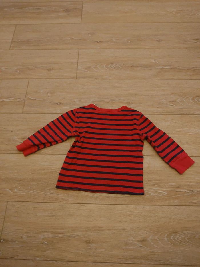T shirt manches longues marinière - photo numéro 3