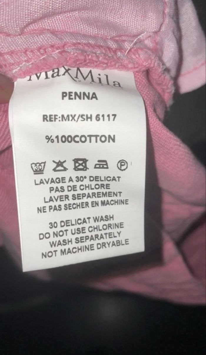 MaxMila Paris - Short en jean - Taille M - Rose - Neuf avec étiquette - photo numéro 8