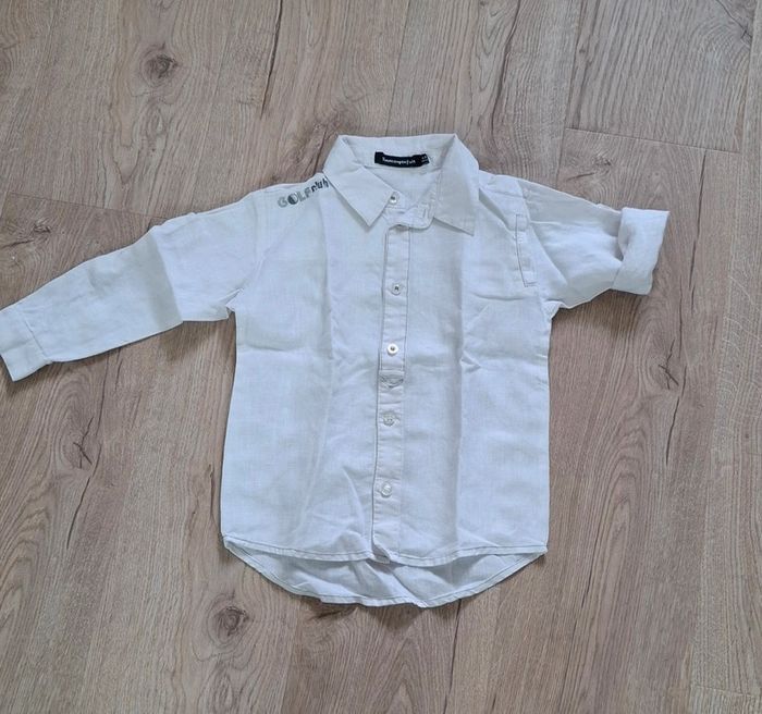 Chemise-chemisette lin 4ans Tout Compte Fait