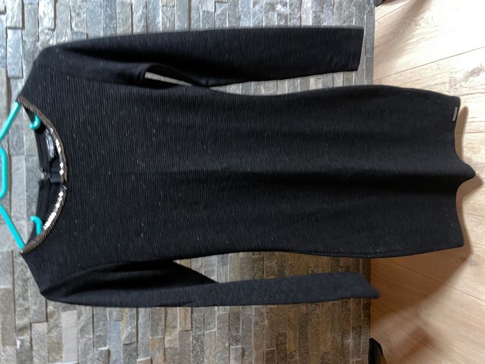 Robe Superdry droite noire pailleté sequins Taille XS / 34 - 36 Bon état