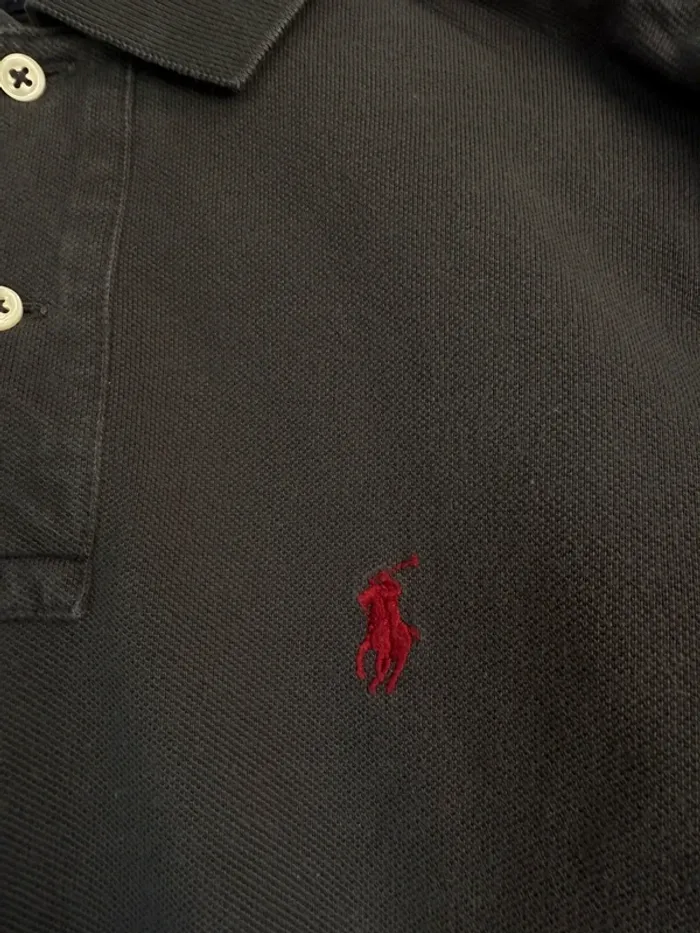 Polo manches longues Ralph Lauren gris foncé – Taille XS - photo numéro 2