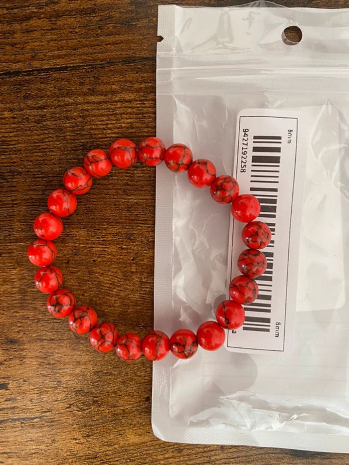 Bracelet turquoise rouge