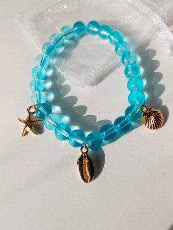 Bracelet océan perle de verre