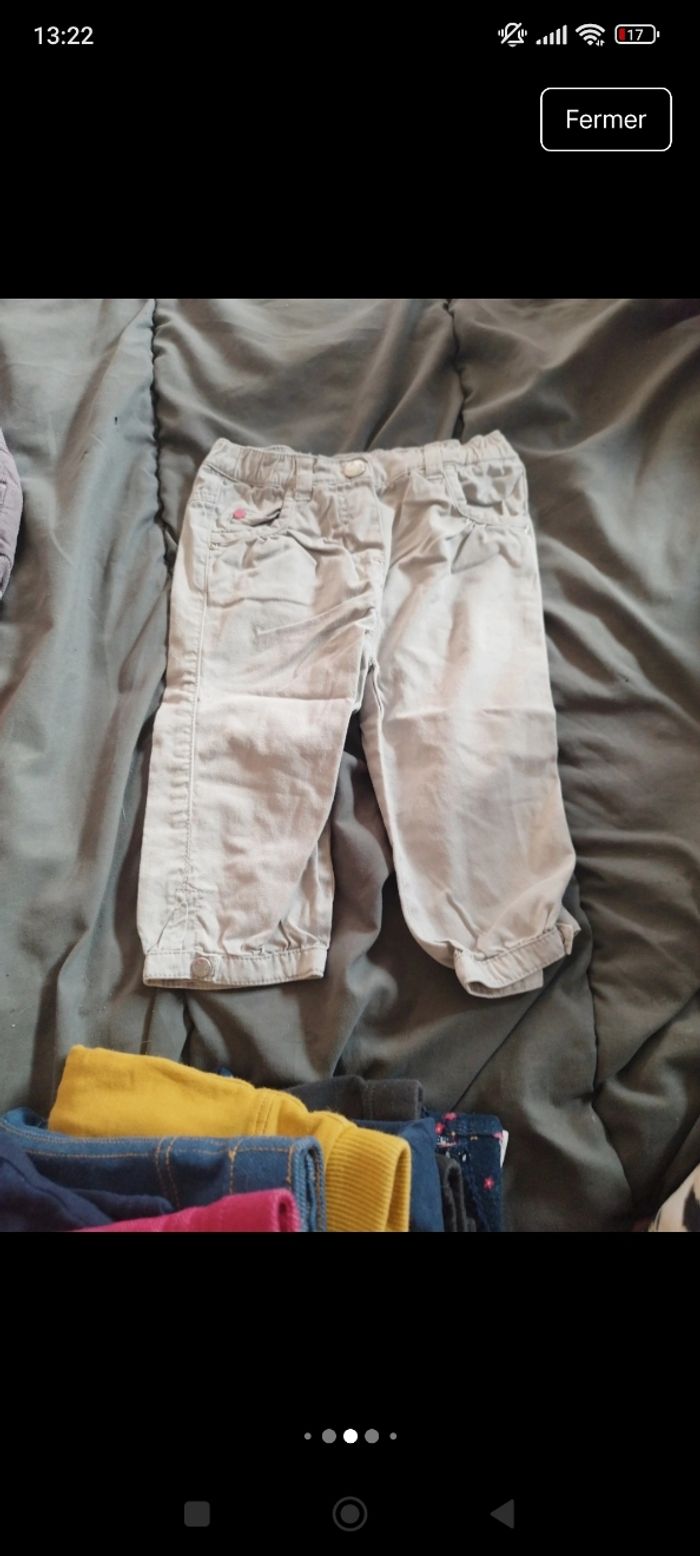 Lot de pantalon leggins bébé fille - photo numéro 9