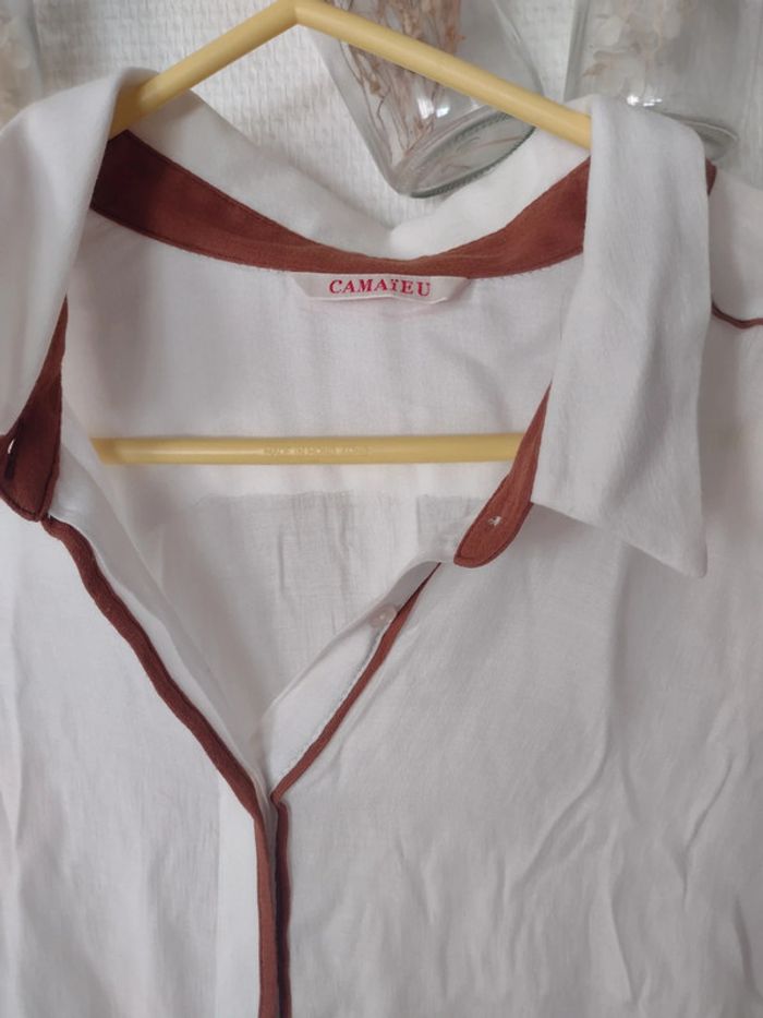 Chemise fluide femme taille 42 xl camaïeu - photo numéro 2