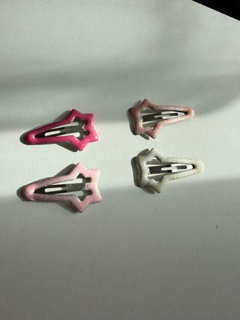 Lot 4 barrettes étoile