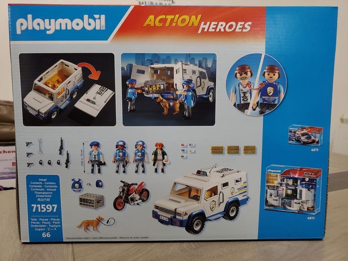Playmobil 71597 - Fourgon blindé avec convoyeurs de fonds. - photo numéro 2