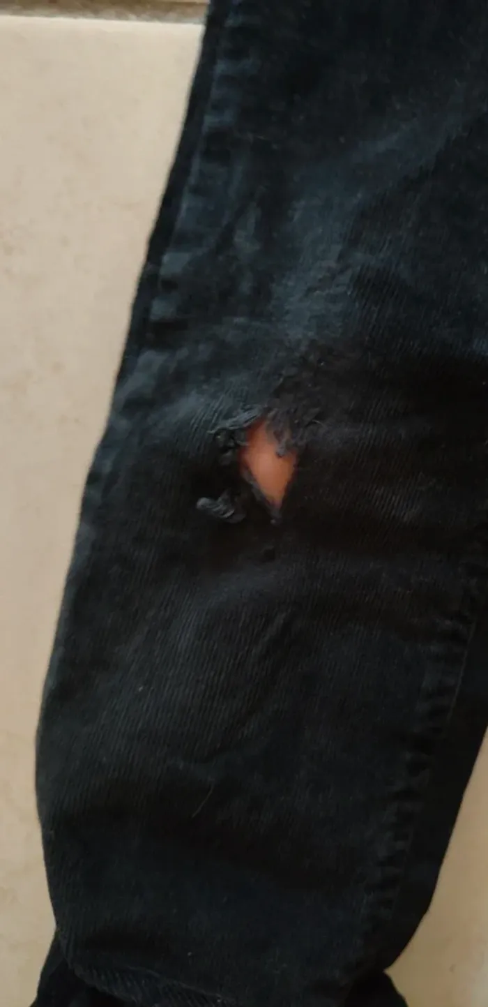 Pantalon noir côtelé velours noir taille 7 ans Orchestra - photo numéro 4