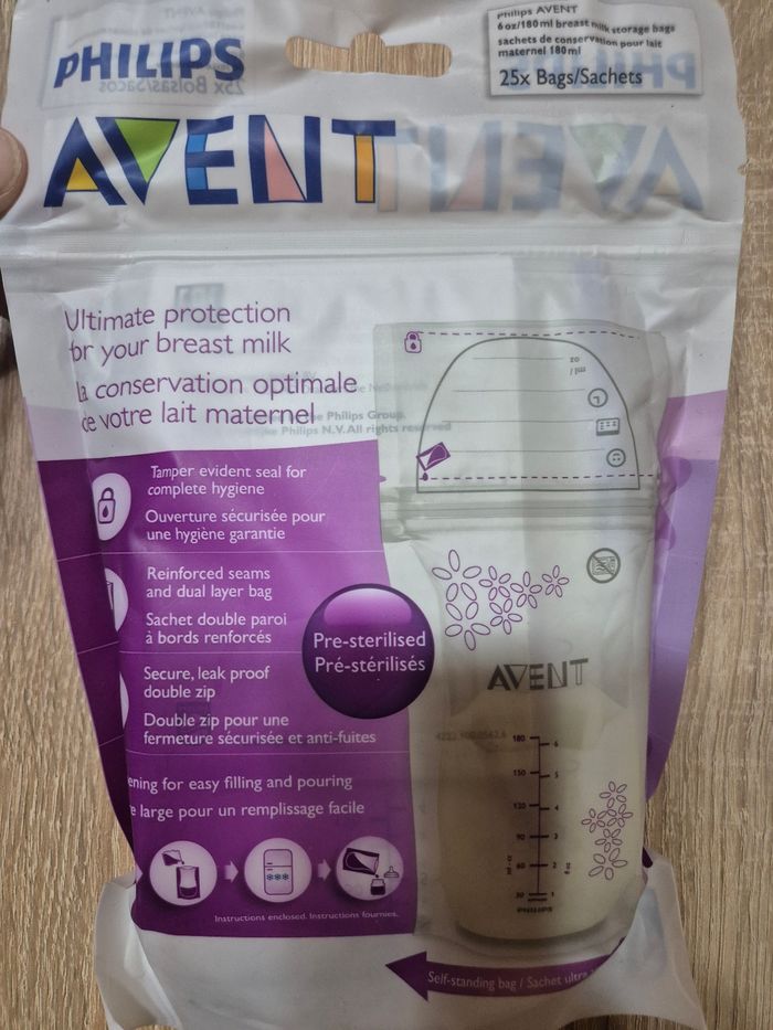 Sachets conservation lait
