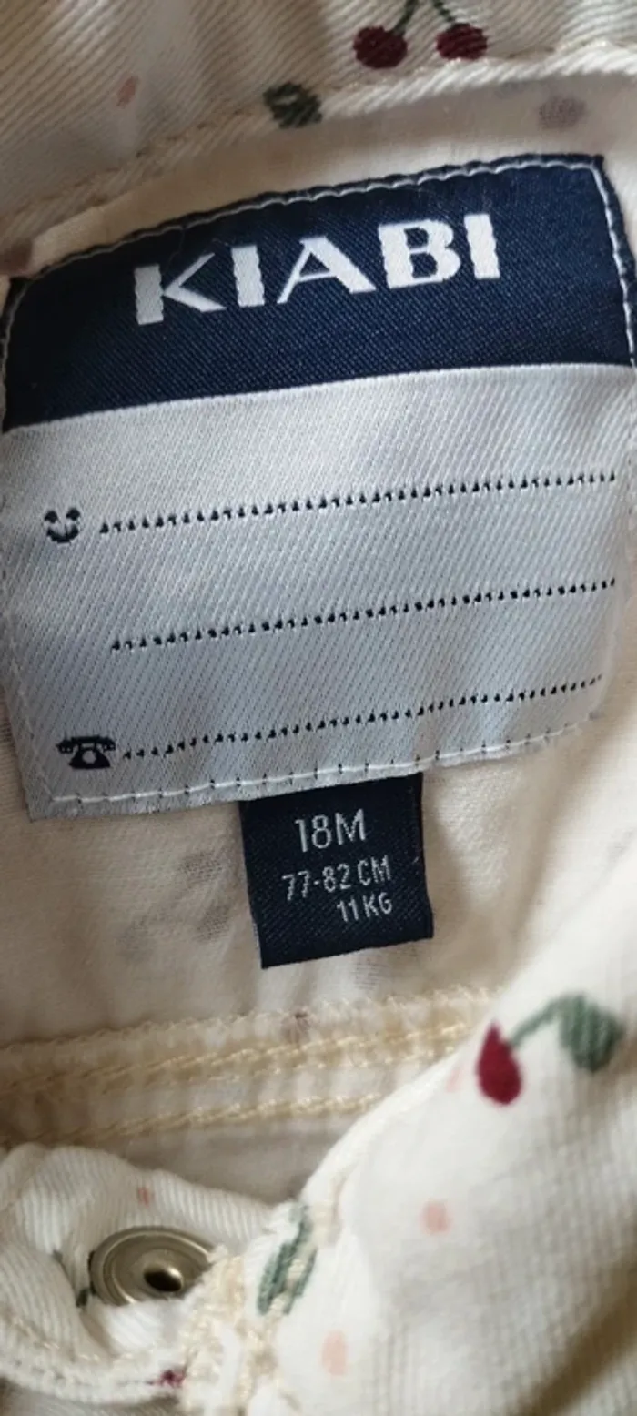 Veste jean cerise 18 MOIS - photo numéro 5