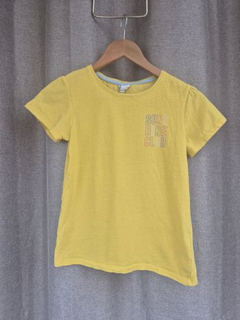 Tee-shirt Jaune Pocopiano "Sunshine Club" – 12 ans (152 cm)