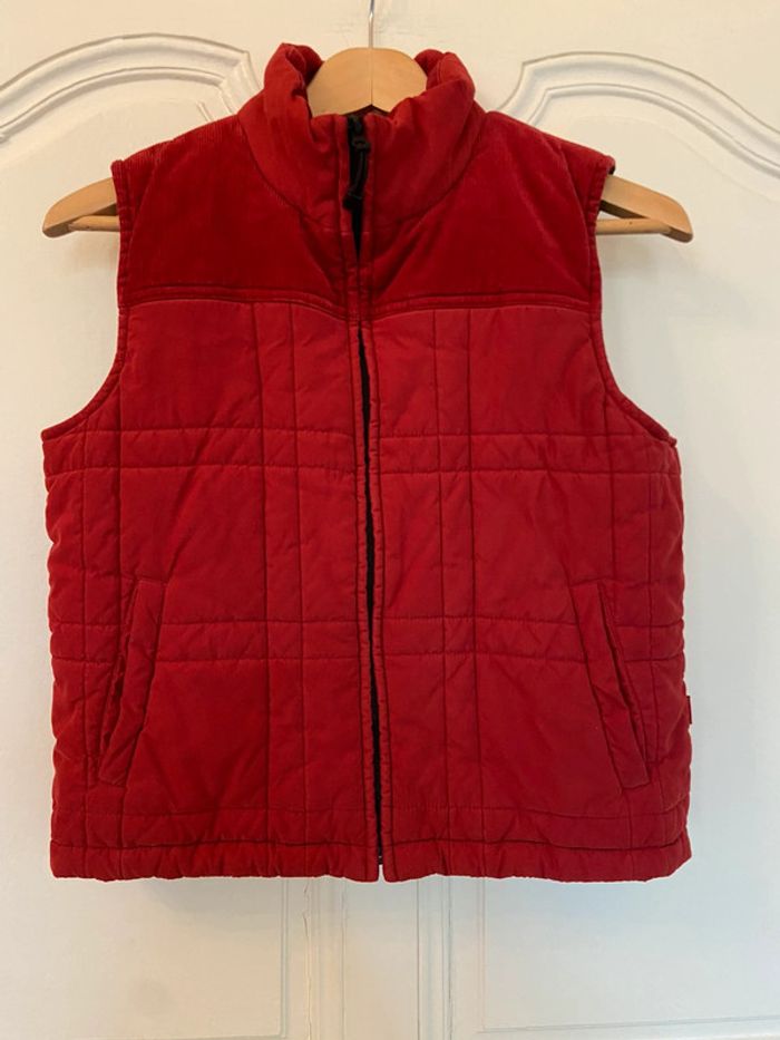 Veste matelassée sans manches rouge Esprit