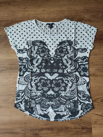 T-shirt motifs et pois h&m