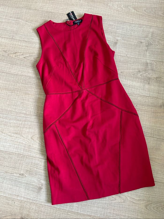 Robe rouge neuve sans manches Morgan taille M - photo numéro 7