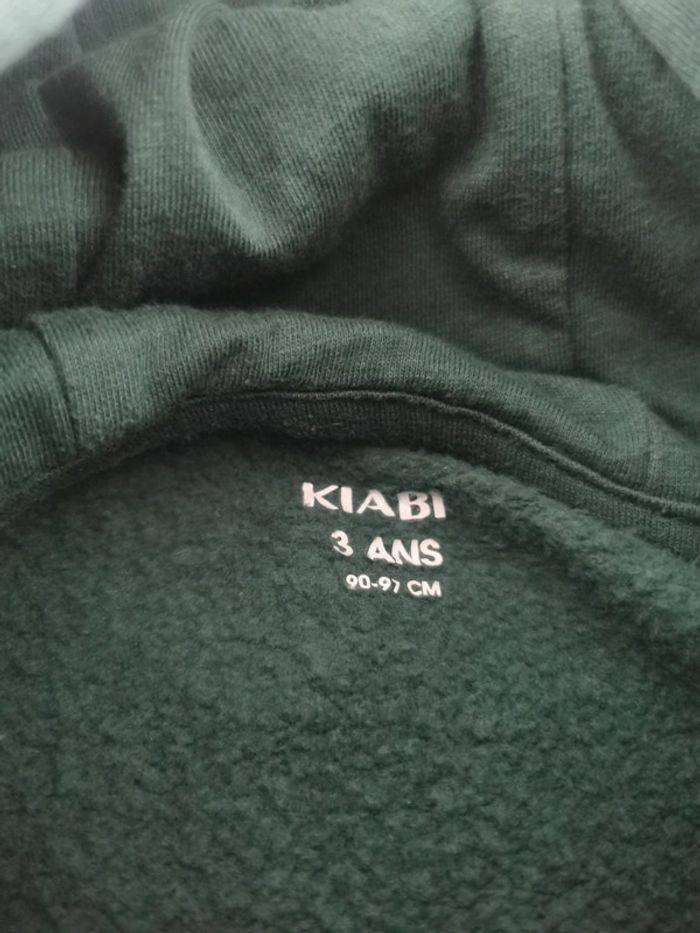 Sweat-shirt à capuche fille 3 ans licornes comme neuf - photo numéro 3