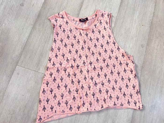 Débardeur rose avec cactus de chez jennyfer neuf - photo numéro 2